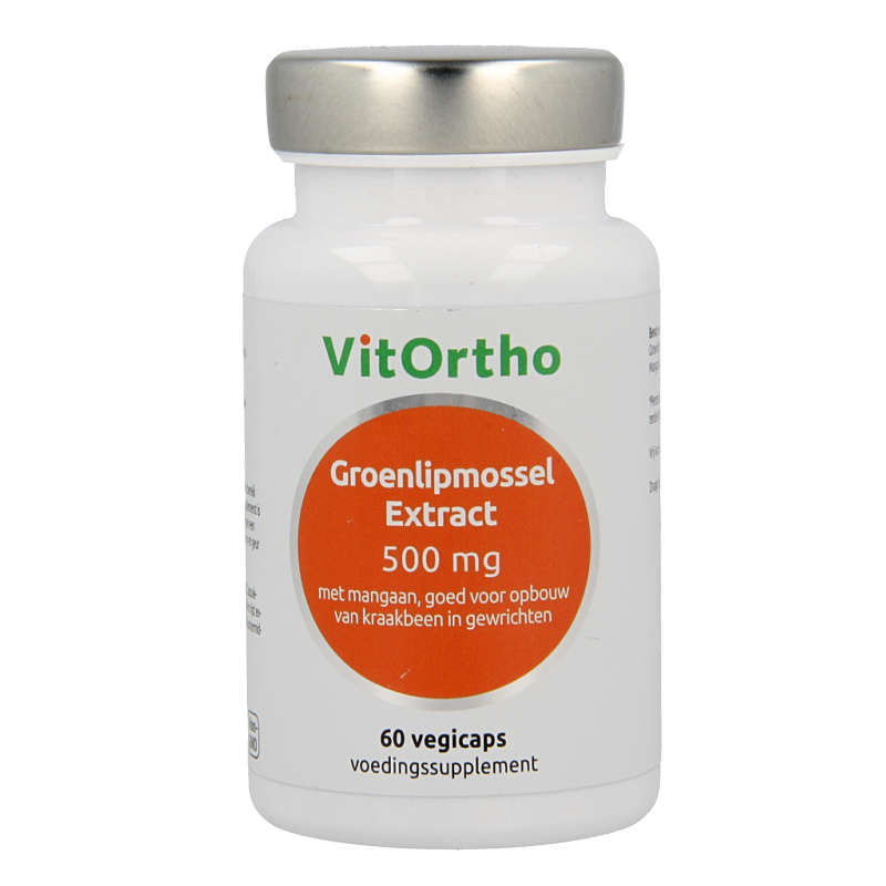 VitOrtho Groenlipmossel extract 500mg 60 Vegetarische capsules