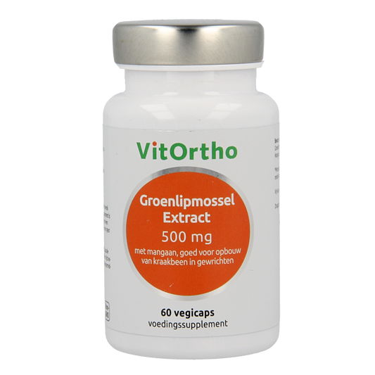 VitOrtho Groenlipmossel extract 500mg 60 Vegetarische capsules