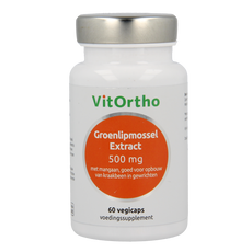 VitOrtho Groenlipmossel extract 500mg 60.00 Vegetarische capsules