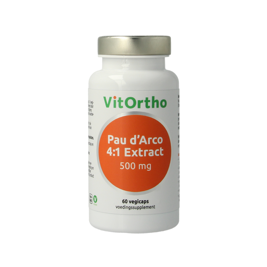 VitOrtho Pau d'arco extract 500mg 60.00 Vegetarische capsules