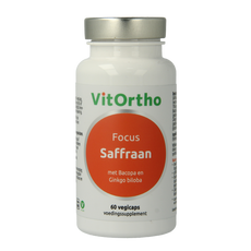 VitOrtho Saffraan focus 60.00 Vegetarische capsules