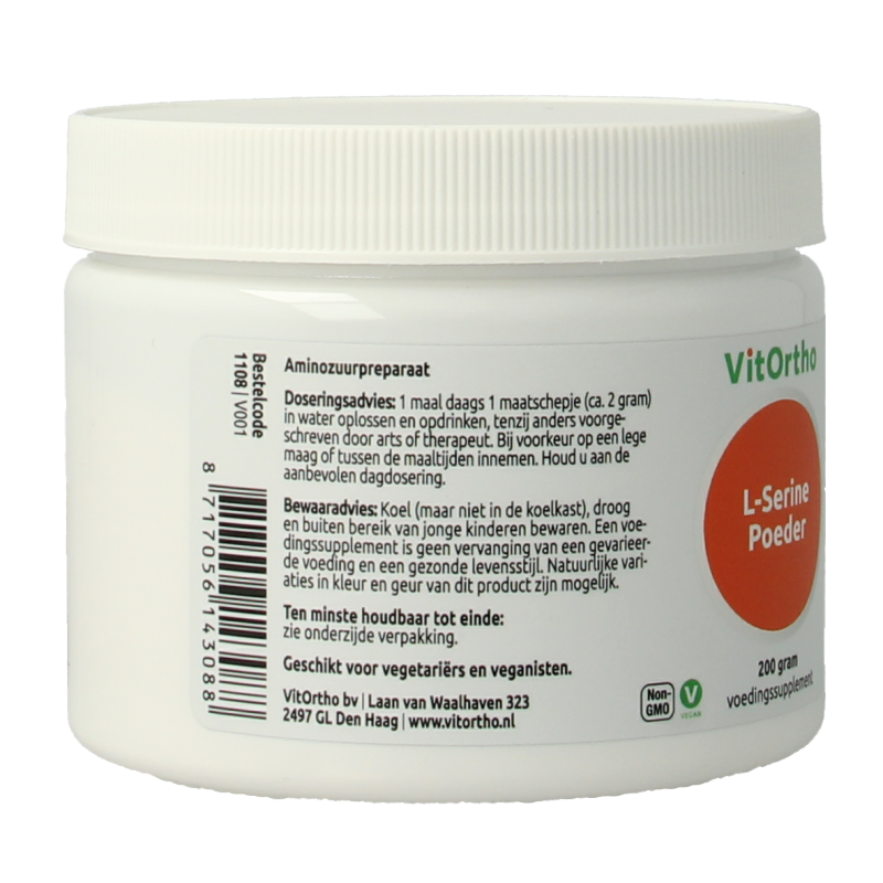 VitOrtho L-Serine poeder 200 Gram