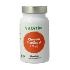 VitOrtho Chroom picolinaat 200mcg 60.00 Vegetarische capsules