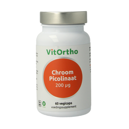VitOrtho Chroom picolinaat 200mcg 60.00 Vegetarische capsules