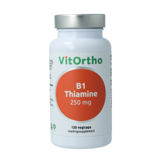 VitOrtho B1 thiamine 250mg 120.00 Vegetarische capsules