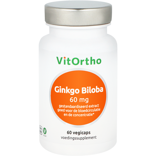 VitOrtho Ginkgo Biloba voorheen focusform 60 Vegetarische capsules