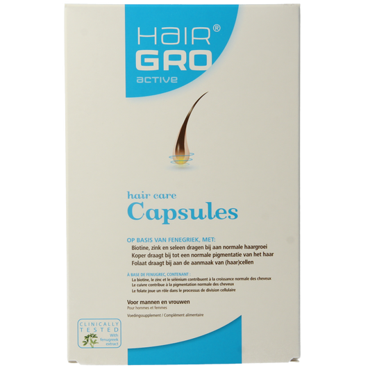 Hairgro Active haargroei bevorderend 60 Capsules