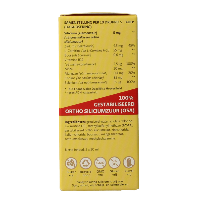 Silidyn Ortho silicium duoverpakking 2 x 30ml  60 Milliliter