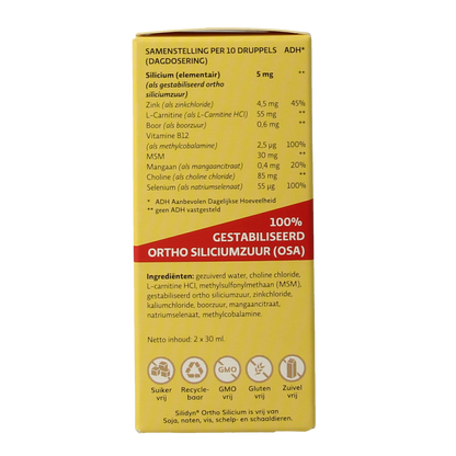 Silidyn Ortho silicium duoverpakking 2 x 30ml  60.00 Milliliter