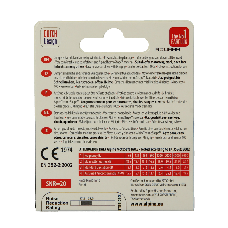 Alpine Motosafe race 1 Paar