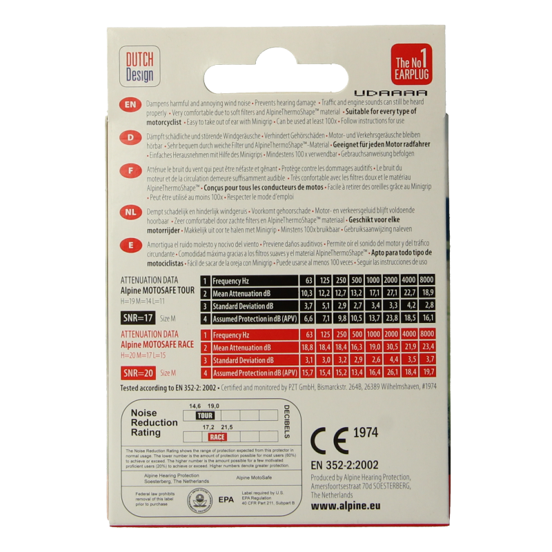 Alpine Motosafe pro 2 Paar