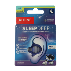 Alpine Sleepdeep earplugs multi size pack 2 Paar