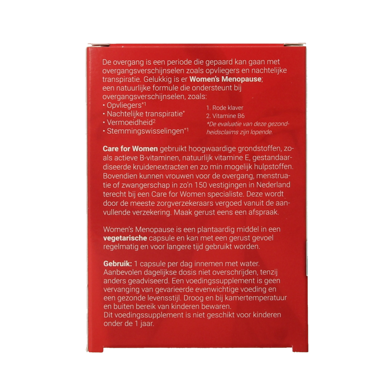 Care For Women Menopause 30 Capsules
