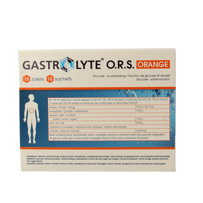 Gastrolyte O.R.S. Orange 10.00 Sachets