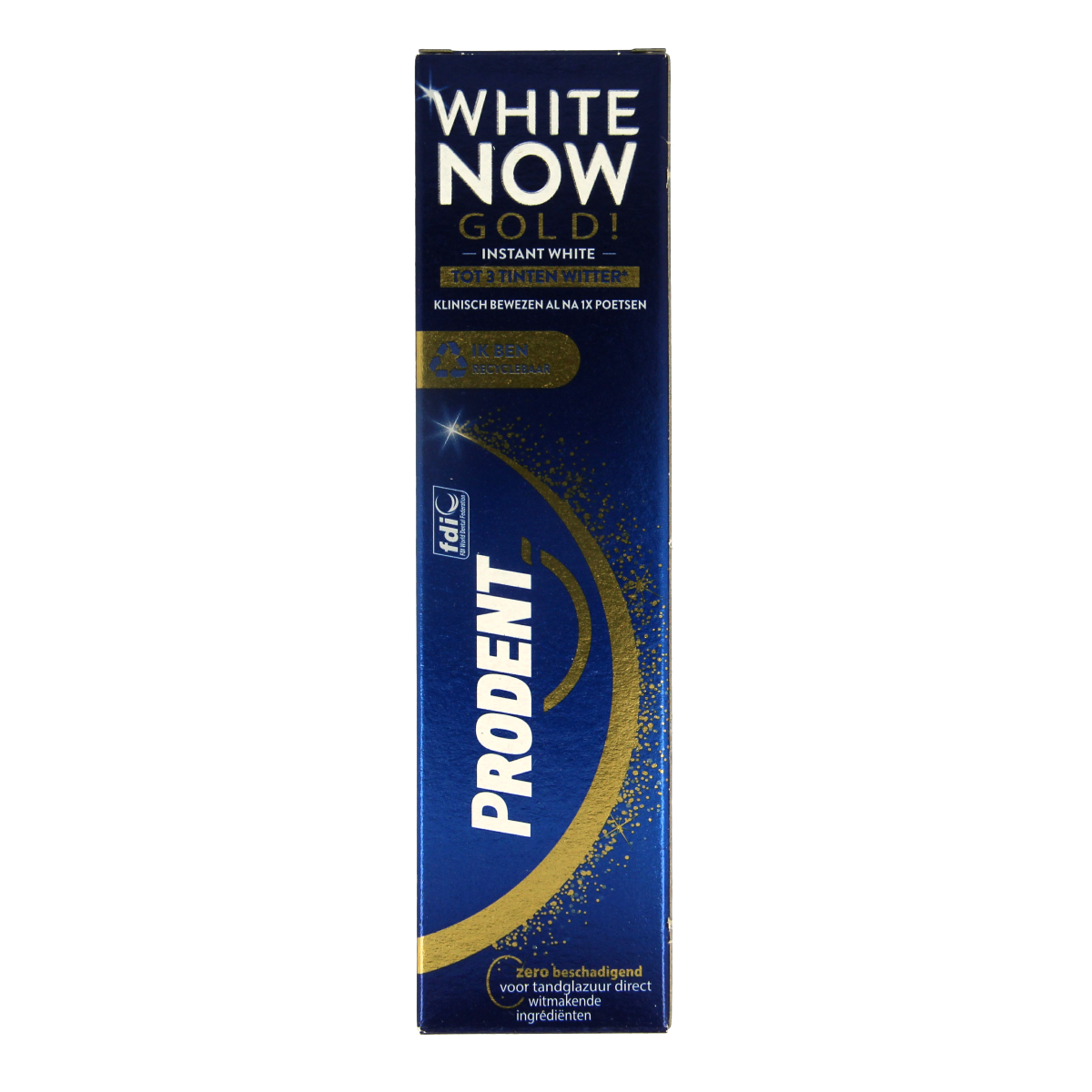 Prodent Tandpasta white now gold 75.00 Milliliter