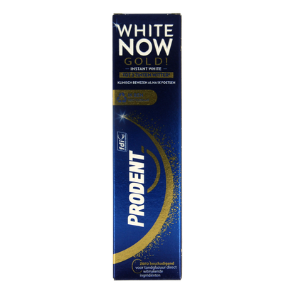 Prodent Tandpasta white now gold 75.00 Milliliter