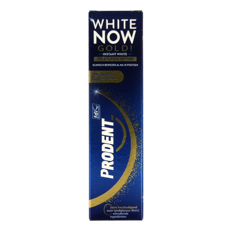 Prodent Tandpasta white now gold 75 Milliliter