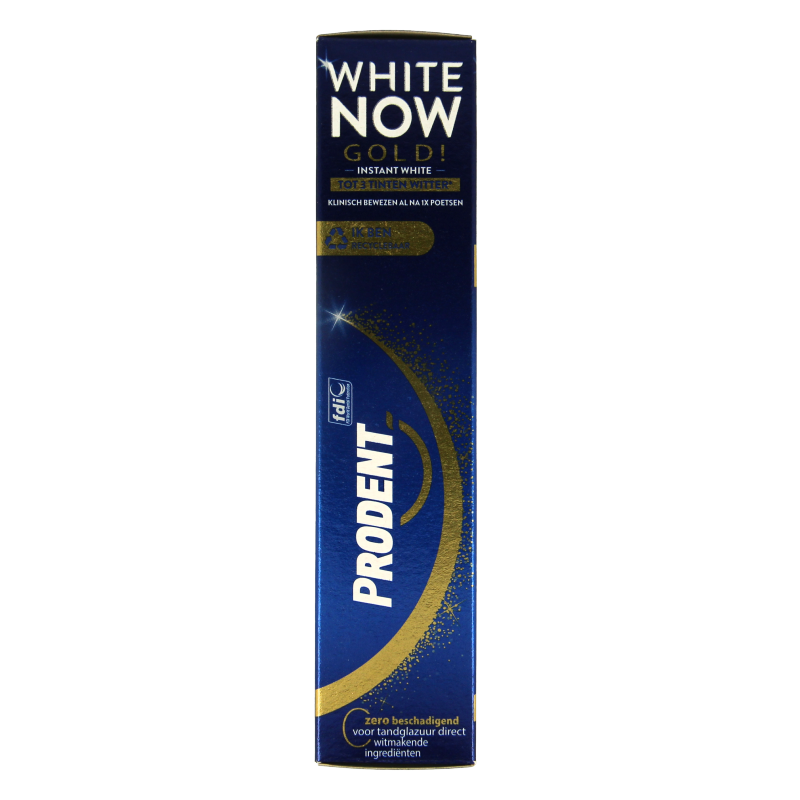 Prodent Tandpasta white now gold 75 Milliliter
