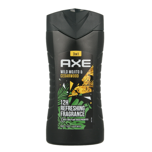 AXE Showergel wild green mojito & cederwood 250 Milliliter