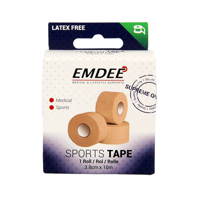 Emdee Sport tape 3.8cm x 10m huidkleur 1 Stuks