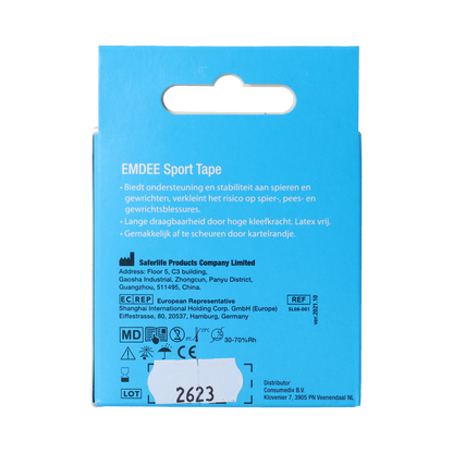 Emdee Sport tape 3.8cm x 10m huidkleur 1.00 Stuks