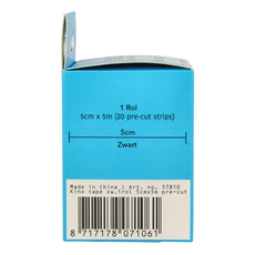 Emdee Kinesio tape zwart pre cut 1 Stuks