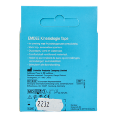 Emdee Kinesio tape zwart pre cut 1 Stuks