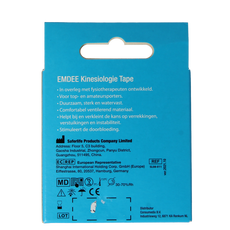 Emdee Kinesio tape blauw pre cut 1 Stuks