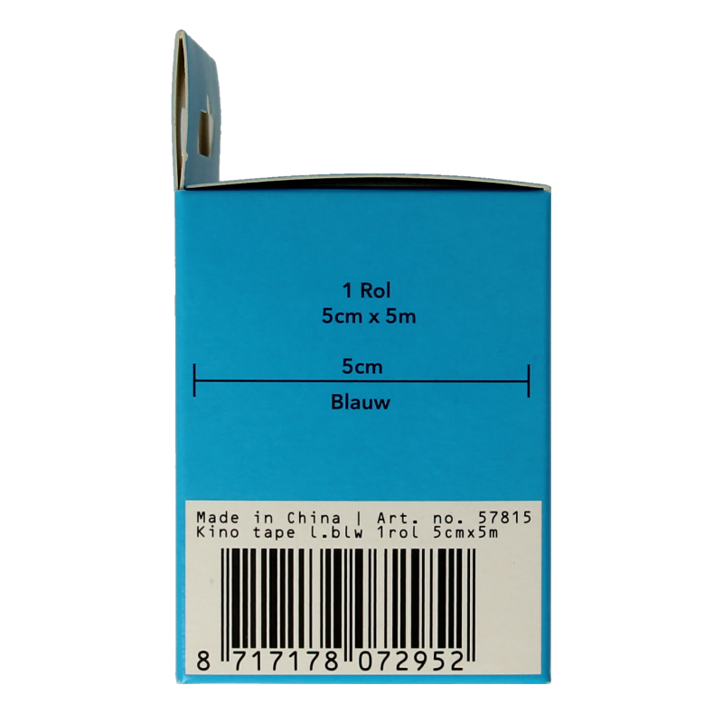 Emdee Kinesio tape licht blauw non cut 1 Rol
