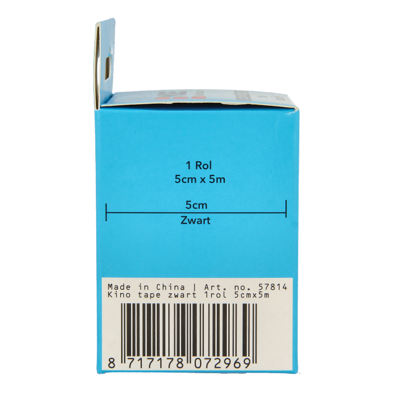 Emdee Kinesio tape zwart non cut 1 Rol