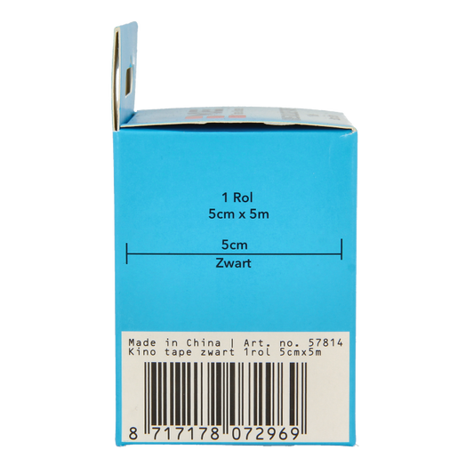 Emdee Kinesio tape zwart non cut 1 Rol