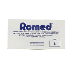 Romed Vinyl handschoen niet steriel gepoederd S 100 Stuks