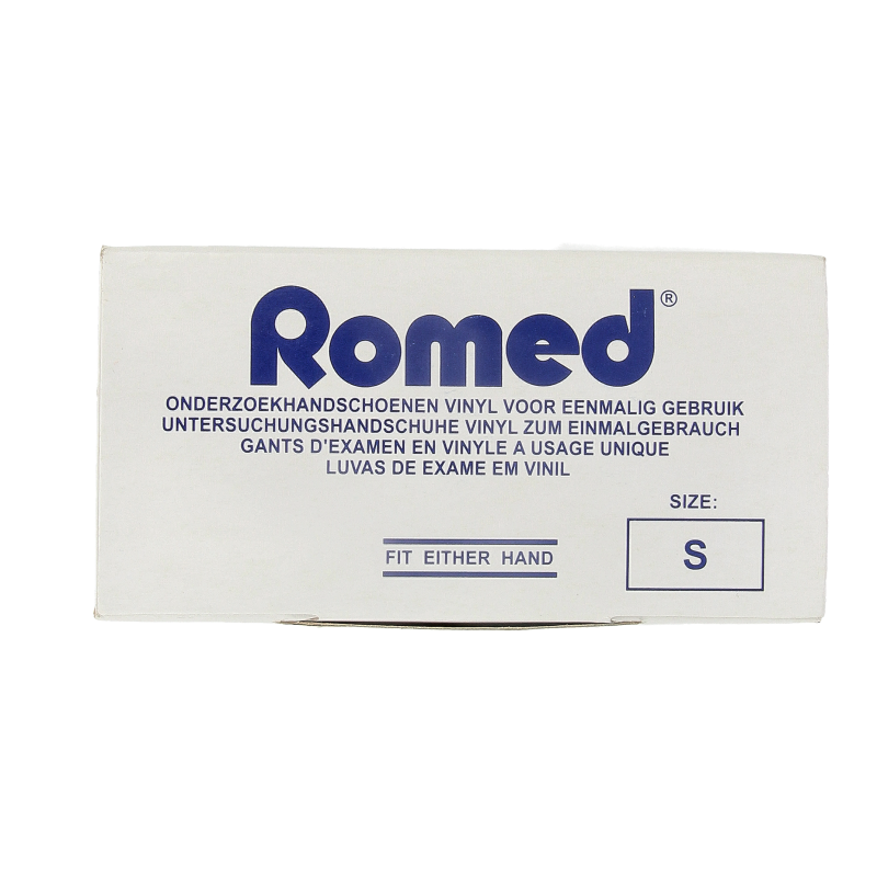 Romed Vinyl handschoen niet steriel gepoederd S 100 Stuks