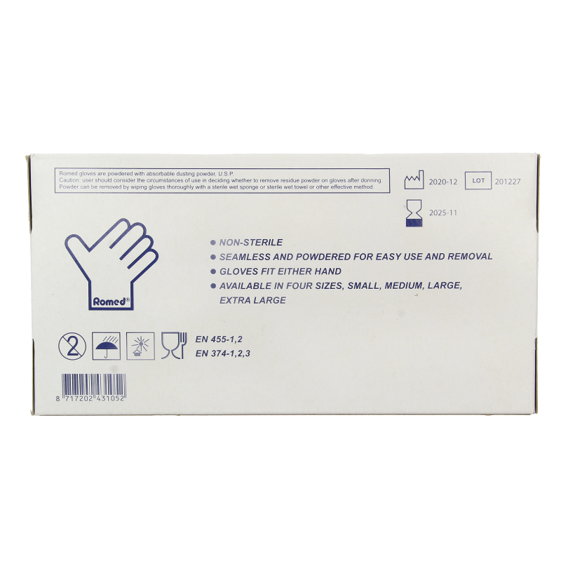 Romed Vinyl handschoen niet steriel gepoederd S 100 Stuks