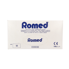 Romed Vinyl handschoen niet steriel gepoederd M 100.00 Stuks