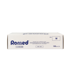 Romed Vinyl handschoen niet steriel gepoederd M 100.00 Stuks