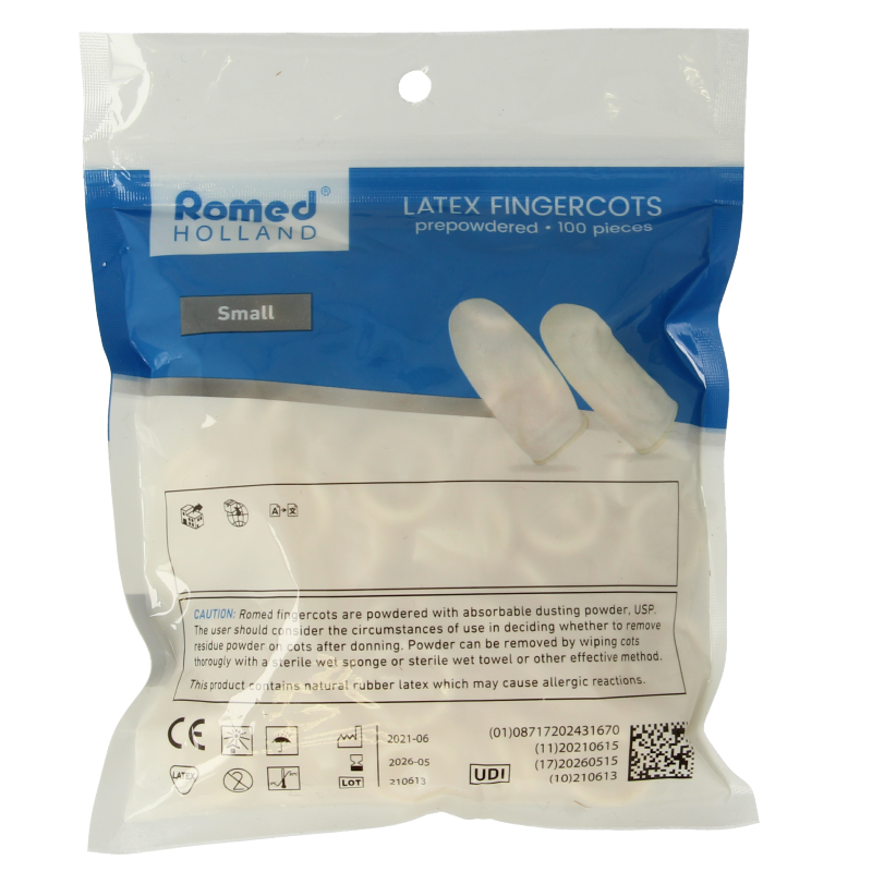 Romed Vingercondooms latex S 100 Stuks