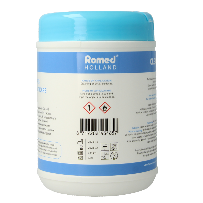 Romed Alcohol doekjes dispenser 110 Stuks