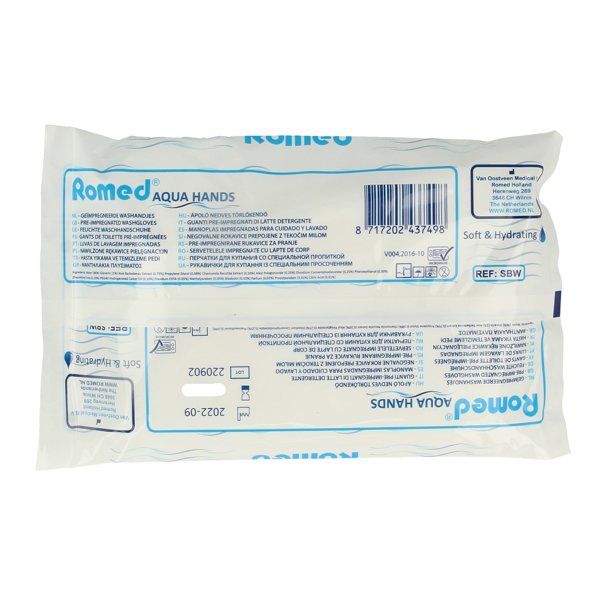 Romed Washandjes vochtig 8.00 Stuks