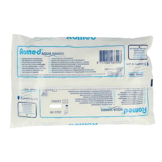 Romed Washandjes vochtig 8 Stuks
