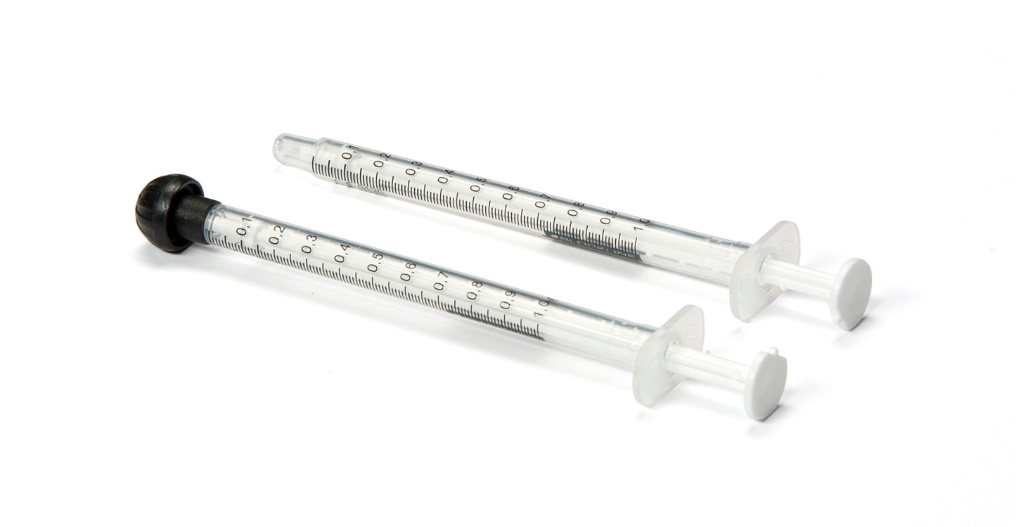 Blockline Spuit helder 1ml zonder tip cap 100 Stuks