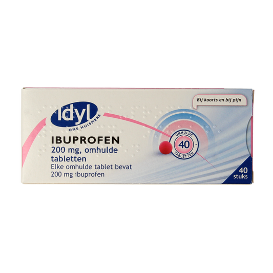 Idyl Ibuprofen 200mg suikervrij 40 Tabletten