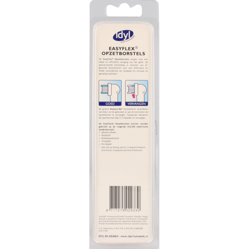 Idyl Opzetborstels easyflex 2 Stuks