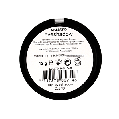 Idyl Eyeshadow quatro CES 104 grijs/bruin 1 Stuks