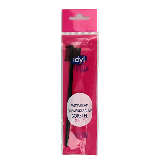 Idyl Wimperkam & wenkbrauwborstel 2-in-1 1 Stuks