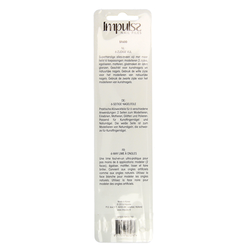 Impulss 6 Way nail file 1 Stuks
