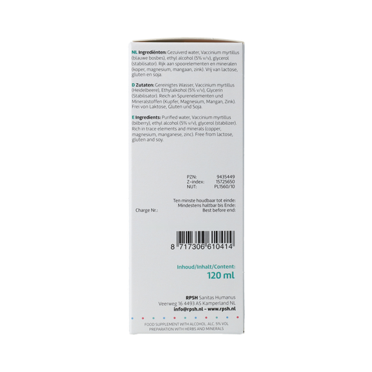 RPSH Oligo Vaccinium myrtillus - Bosbes 120.00 Milliliter