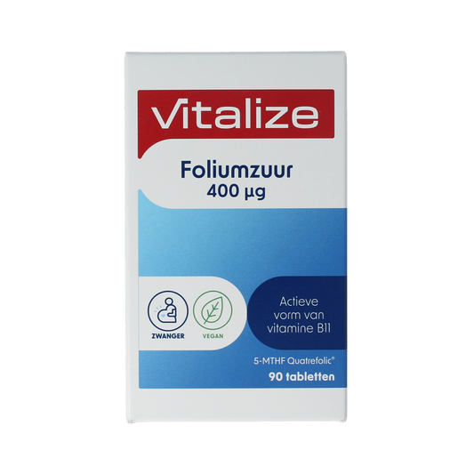 Vitalize Foliumzuur 400mcg 90.00 Tabletten