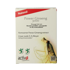 Activo Power ginseng 3000 60.00 Vegetarische capsules