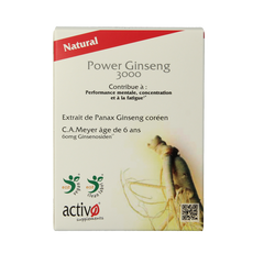 Activo Power ginseng 3000 60 Vegetarische capsules